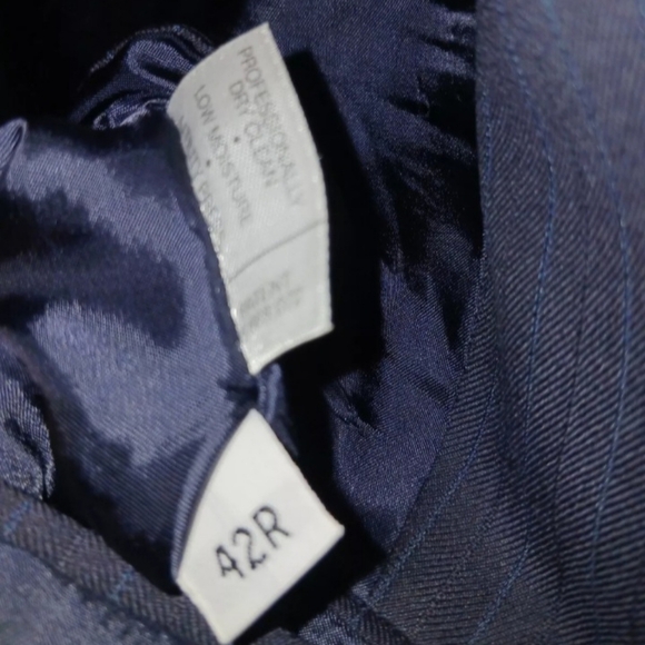 Hart Schaffner Marx For Nordstrom Men's‎ Navy Blue Pin Stripe jacket coat 42R - Picture 4 of 12